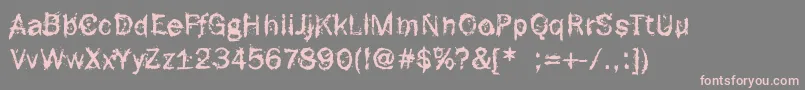 FRottenFont Font – Pink Fonts on Gray Background