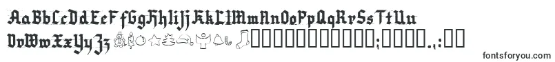 Шрифт Very Christmess – средневековые шрифты