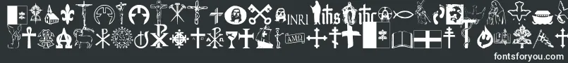 fuente Christendom – Fuentes Blancas Sobre Fondo Negro