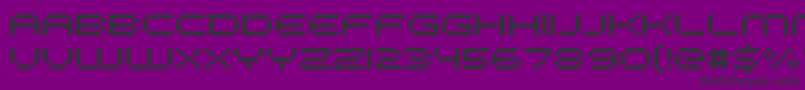 Fonte FffGalaxy – fontes pretas em um fundo violeta