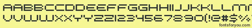 FffGalaxy Font – Black Fonts on Yellow Background