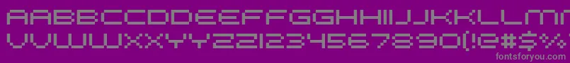 Шрифт FffGalaxy – серые шрифты на фиолетовом фоне
