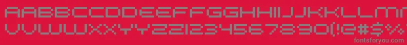 FffGalaxy Font – Gray Fonts on Red Background