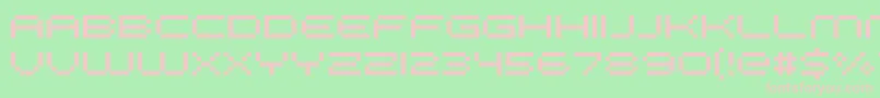 FffGalaxy Font – Pink Fonts on Green Background