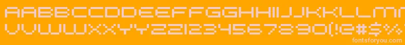 FffGalaxy Font – Pink Fonts on Orange Background