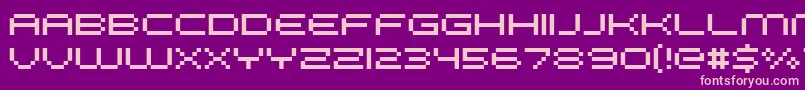 FffGalaxy Font – Pink Fonts on Purple Background