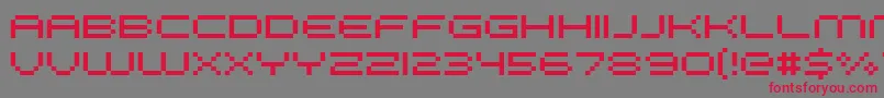 FffGalaxy Font – Red Fonts on Gray Background