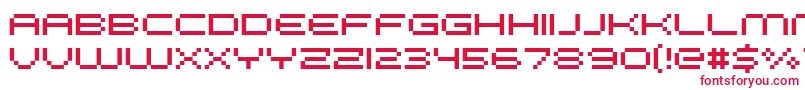 FffGalaxy Font – Red Fonts on White Background