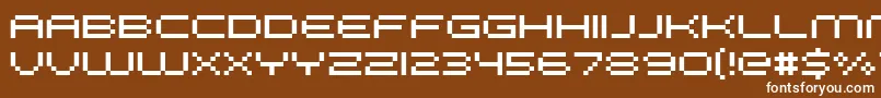 FffGalaxy Font – White Fonts on Brown Background