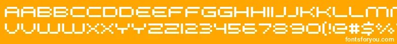 フォントFffGalaxy – オレンジの背景に白い文字