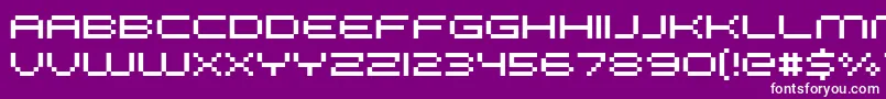 FffGalaxy Font – White Fonts on Purple Background