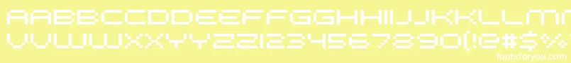 FffGalaxy Font – White Fonts on Yellow Background