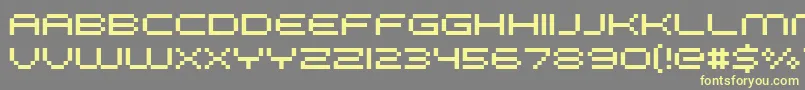 FffGalaxy Font – Yellow Fonts on Gray Background