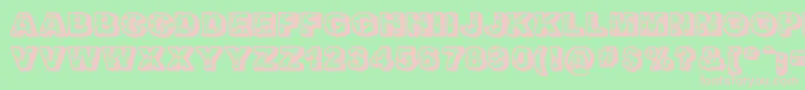 FloralDawn Font – Pink Fonts on Green Background