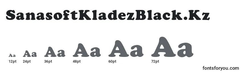 SanasoftKladezBlack.Kz Font Sizes