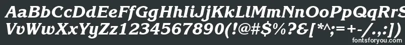 Шрифт KorinnablackettItalic – белые шрифты