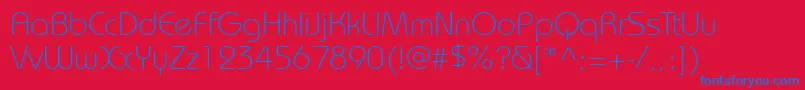 Bhs45C Font – Blue Fonts on Red Background