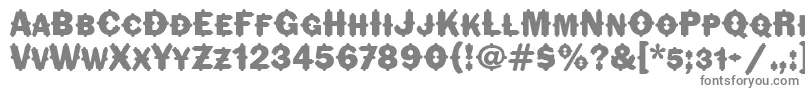 FlorindaitcTt-fontti – harmaat kirjasimet valkoisella taustalla