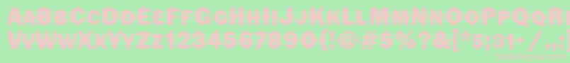 FlorindaitcTt Font – Pink Fonts on Green Background