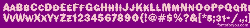 FlorindaitcTt Font – Pink Fonts on Purple Background