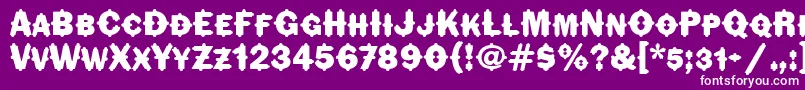 FlorindaitcTt Font – White Fonts on Purple Background