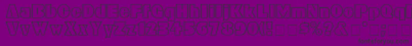 KenaOpenFaceDisplaySsi Font – Black Fonts on Purple Background