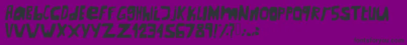Newunderground Font – Black Fonts on Purple Background