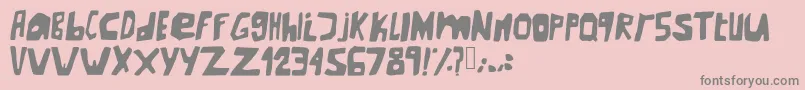 Newunderground Font – Gray Fonts on Pink Background