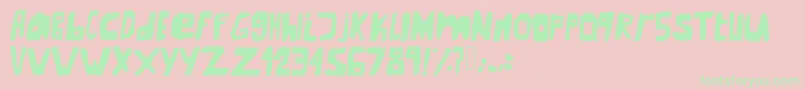 Newunderground Font – Green Fonts on Pink Background