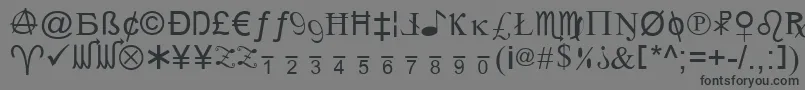 Xcryptv2 Font – Black Fonts on Gray Background