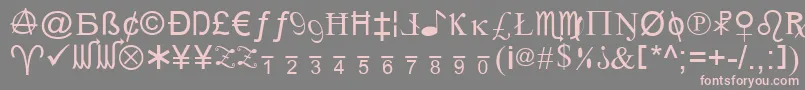 Xcryptv2 Font – Pink Fonts on Gray Background