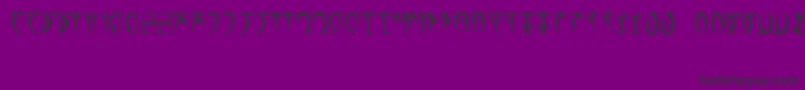 RunesTheElderScroll Font – Black Fonts on Purple Background