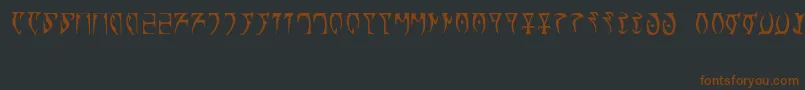 RunesTheElderScroll Font – Brown Fonts on Black Background