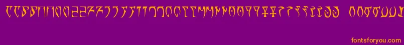 Шрифт RunesTheElderScroll – оранжевые шрифты на фиолетовом фоне