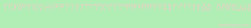 RunesTheElderScroll Font – Pink Fonts on Green Background