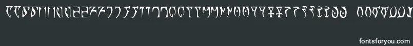 RunesTheElderScroll Font – White Fonts on Black Background