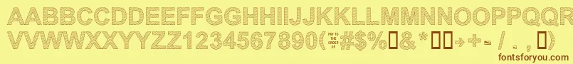 Más sobre la fuente Secure21a fuente Secure21a – Fuentes Marrones Sobre Fondo Amarillo