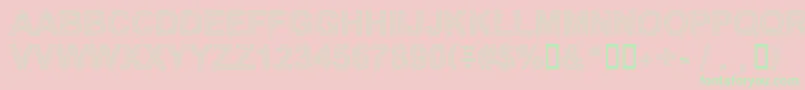 Secure21a-Schriftart – Grüne Schriften auf rosa Hintergrund