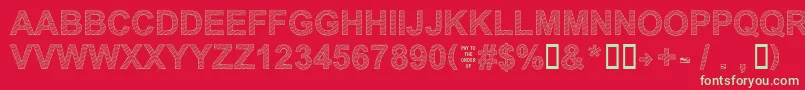 Weitere Informationen zur Secure21a-Schriftart Secure21a-Schriftart – Grüne Schriften auf rotem Hintergrund