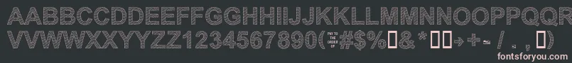 Шрифт Secure21a – розовые шрифты на чёрном фоне