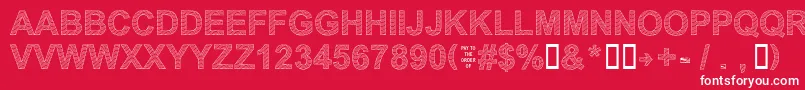 Secure21a Font – White Fonts on Red Background