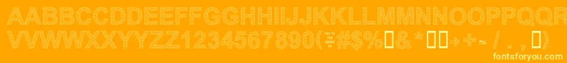 More about Secure21a Font Secure21a Font – Yellow Fonts on Orange Background
