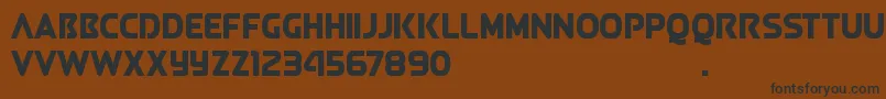 QueenOfCamelot2.0D Font – Black Fonts on Brown Background