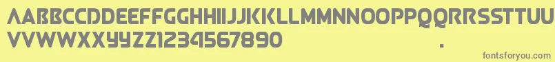 QueenOfCamelot2.0D Font – Gray Fonts on Yellow Background