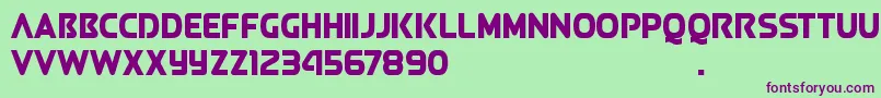 Police QueenOfCamelot2.0D – polices violettes sur fond vert
