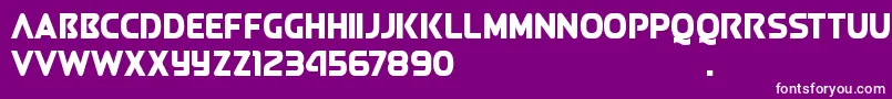 フォントQueenOfCamelot2.0D – 紫の背景に白い文字