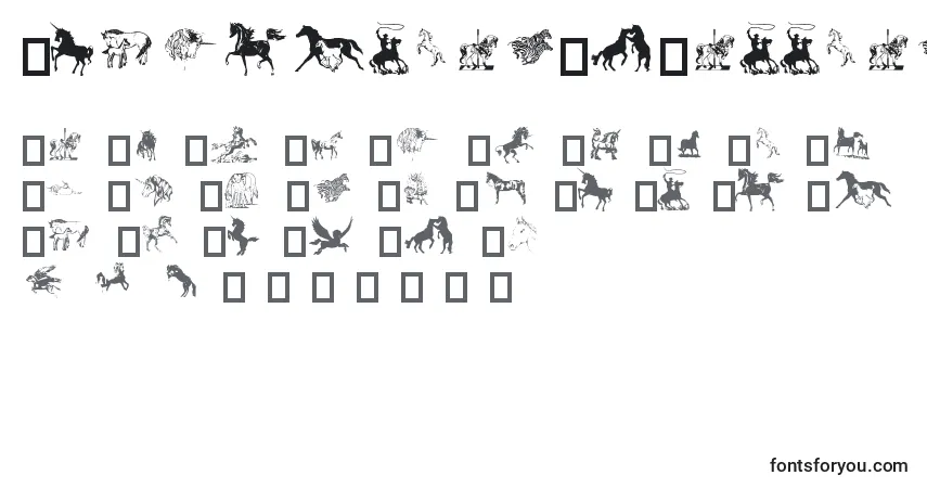 Czcionka EquestrianByDarrian – alfabet, cyfry, specjalne znaki