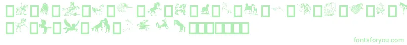 EquestrianByDarrian-Schriftart – Grüne Schriften