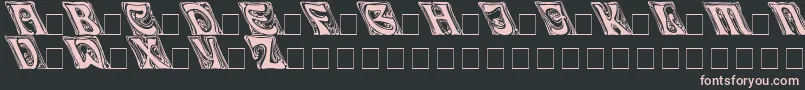 Ianbenttoleft Font – Pink Fonts on Black Background
