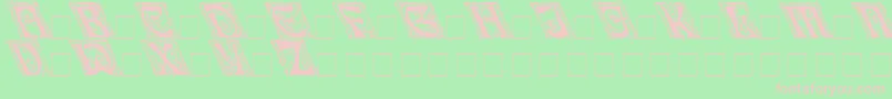 Fonte Ianbenttoleft – fontes rosa em um fundo verde